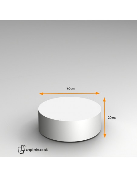 20H x 60Dcm cylinder plinth