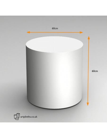 60H x 60Dcm cylinder plinth