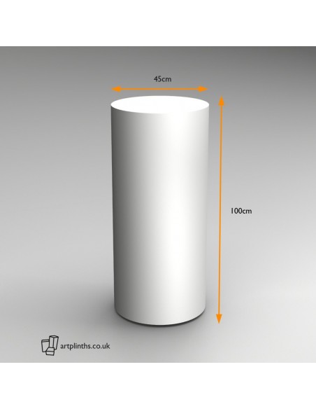 100H x 45Dcm cylinder plinth