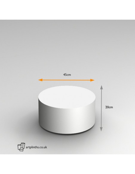 20H x 45Dcm cylinder plinth