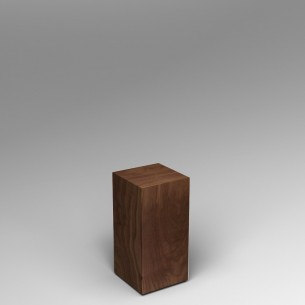 Walnut Plinth 60H x 30W x 30D cm