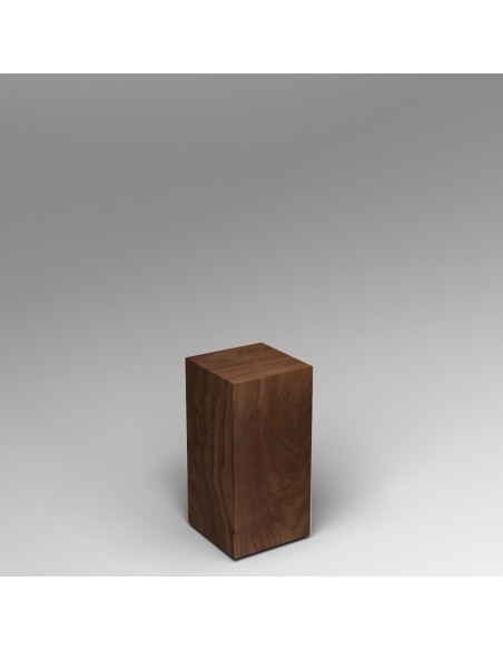 Walnut Plinth 60H x 30W x 30D cm
