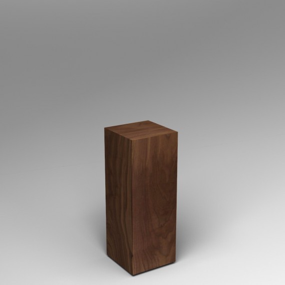 walnut Plinth 60H x 30W x 30D cm