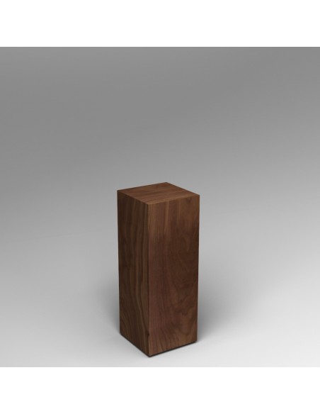 walnut Plinth 60H x 30W x 30D cm