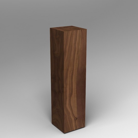 walnut Plinth 60H x 30W x 30D cm