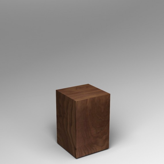 walnut Plinth 60H x 30W x 30D cm