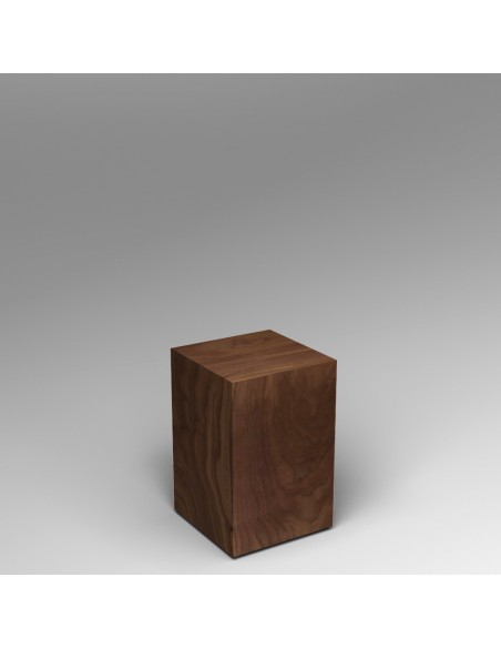 walnut Plinth 60H x 30W x 30D cm