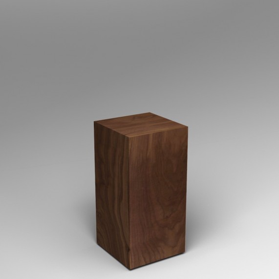 walnut Plinth 60H x 30W x 30D cm