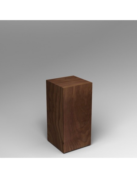 walnut Plinth 60H x 30W x 30D cm