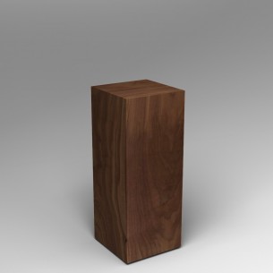 walnut Plinth 60H x 30W x 30D cm