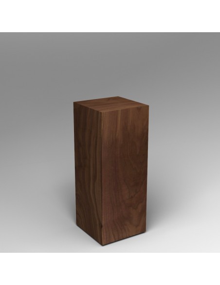 walnut Plinth 60H x 30W x 30D cm
