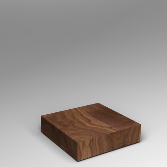 walnut Plinth 20H x 80W x 80D cm