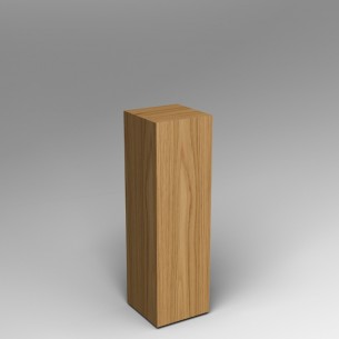 Oak Veneered Plinth 100H x 30W x 30D cm