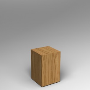 Oak Plinth 60H x 30W x 30D dimensions