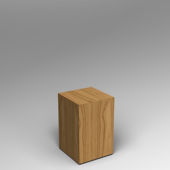 Oak Plinth 60H x 30W x 30D dimensions