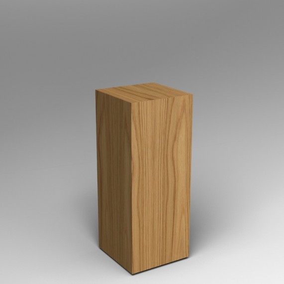 Oak Plinth 100H x 40W x 40D cm