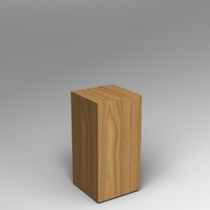 Oak Plinth 80H x 40W x 40D cm