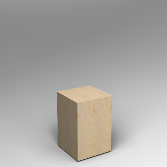 Birch Plywood plinth 60H x 40W x 40D cm 