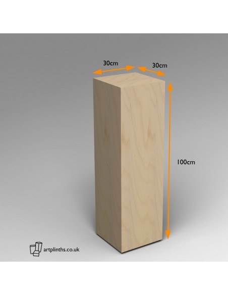 Birch Ply Plinth 100H x 30W x 30D 