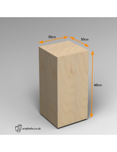 Birch ply Plinth 60H x 30W x 30D cm
