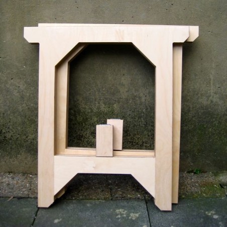 Birch ply gallery trestles 