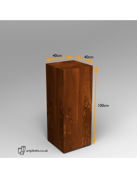 Sapele (Mahogany) Plinth 100H x 40W x 40D cm 