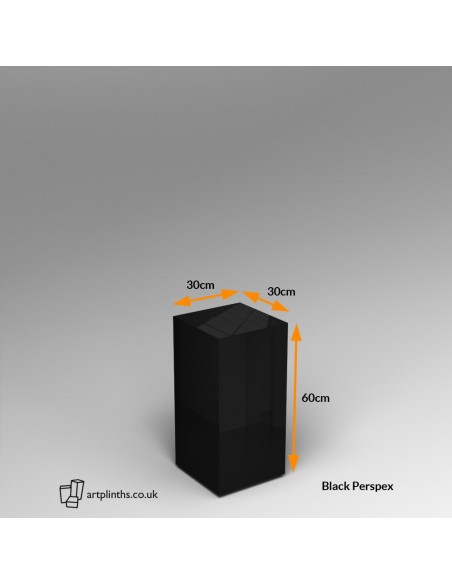 Perspex® Acrylic Plinth 60H x 30W x 30D cm