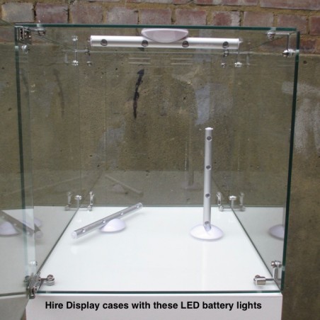 Hire Glass Display Case 40cm locking