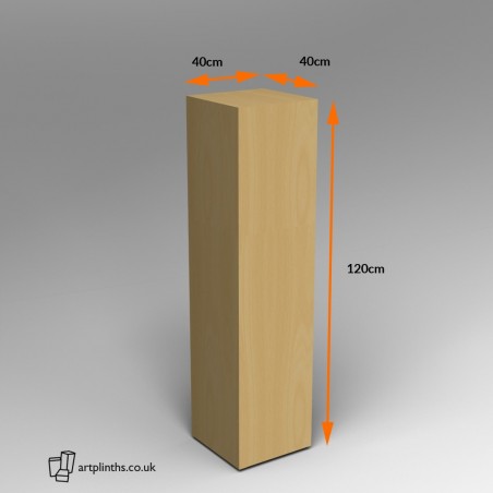 Maple Plinth 120H x 30W x 30D