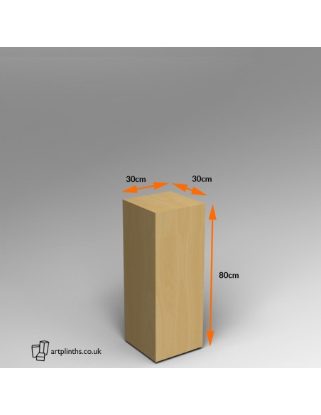 Maple Plinth 80H x 30W x 30D cm