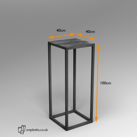 Steel frame plinth 100H x 40W x 40W cm