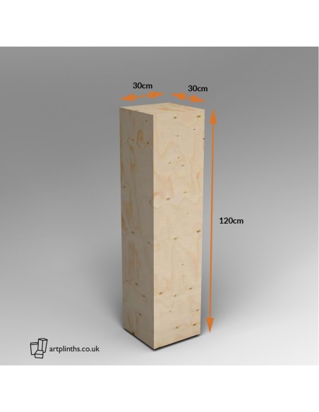 Spruce Ply plinth  120H x 30W x 30D cm SALE