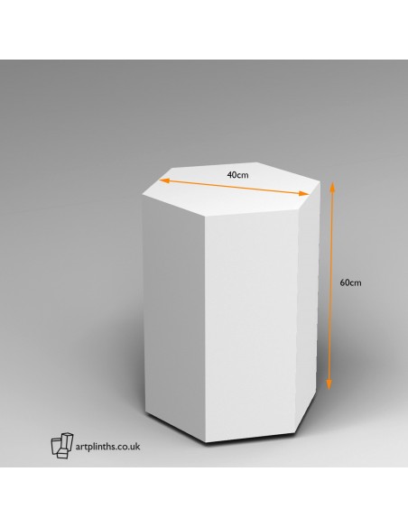Hexagon Plinth 60H x 40W cm SALE