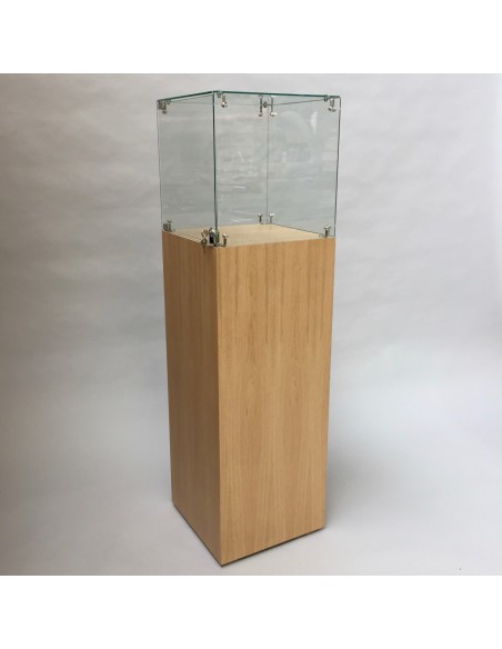 Oak Plinth optional glass case 