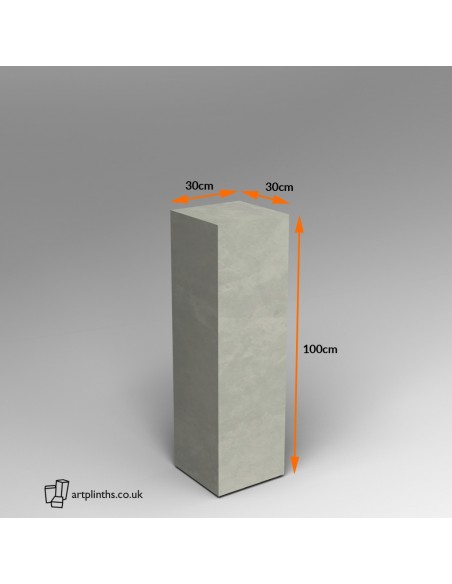 Concrete effect  plinth 100H x 30W x 30D cm SALE