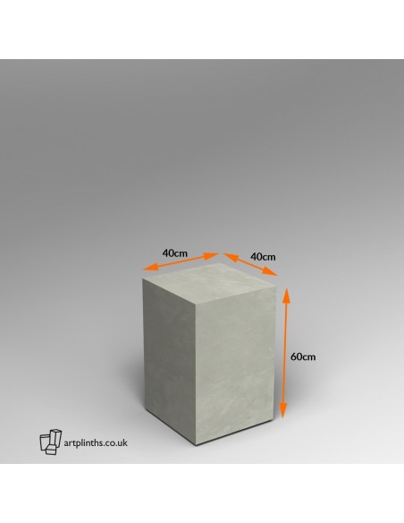 Concrete effect plinth 60H x 40W x 40D cm SALE