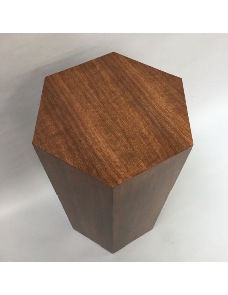 Hardwood Hexagon Plinth 120H x 40W cm SALE