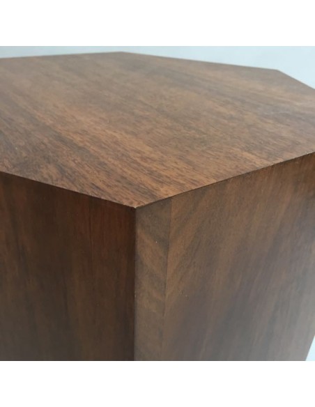 Hardwood Hexagon Plinth 100H x 30W cm SALE