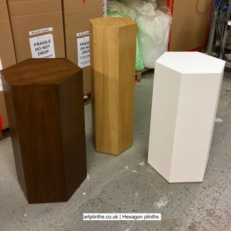 Hexagon plinth by artplinths