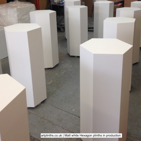 hexagonal plinth by artplinths