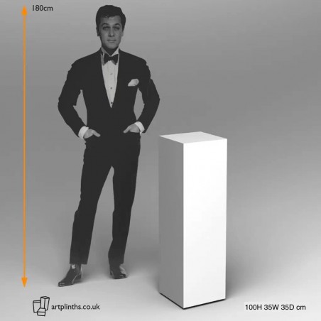 Oak Plinth 100H x 35W x 35D cm Artplinths London Hire