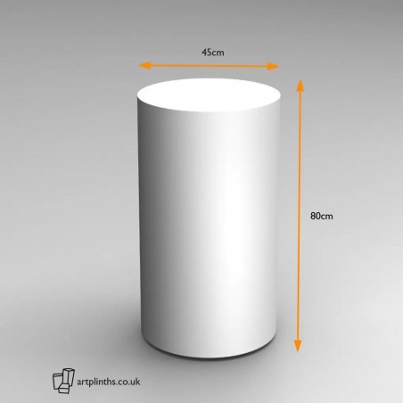 Round Hire Pedestal 80H x 45Dcm Cylinder rental London