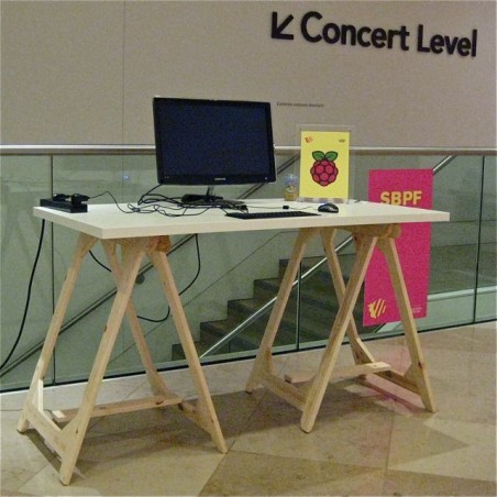 Birch Ply gallery trestles to hire