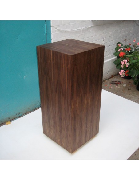 walnut Plinth 60H x 30W x 30D cm