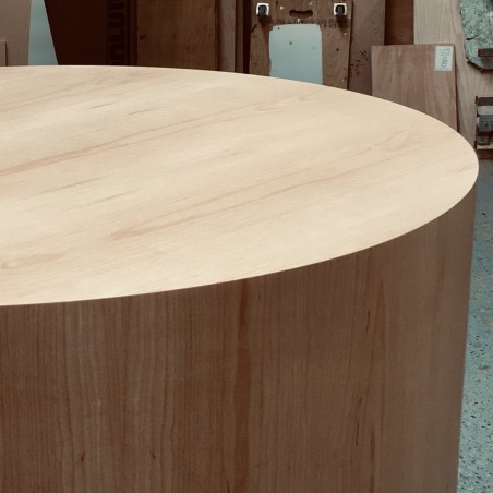 Hardwood Cylinder Plinths 60cm Diameter